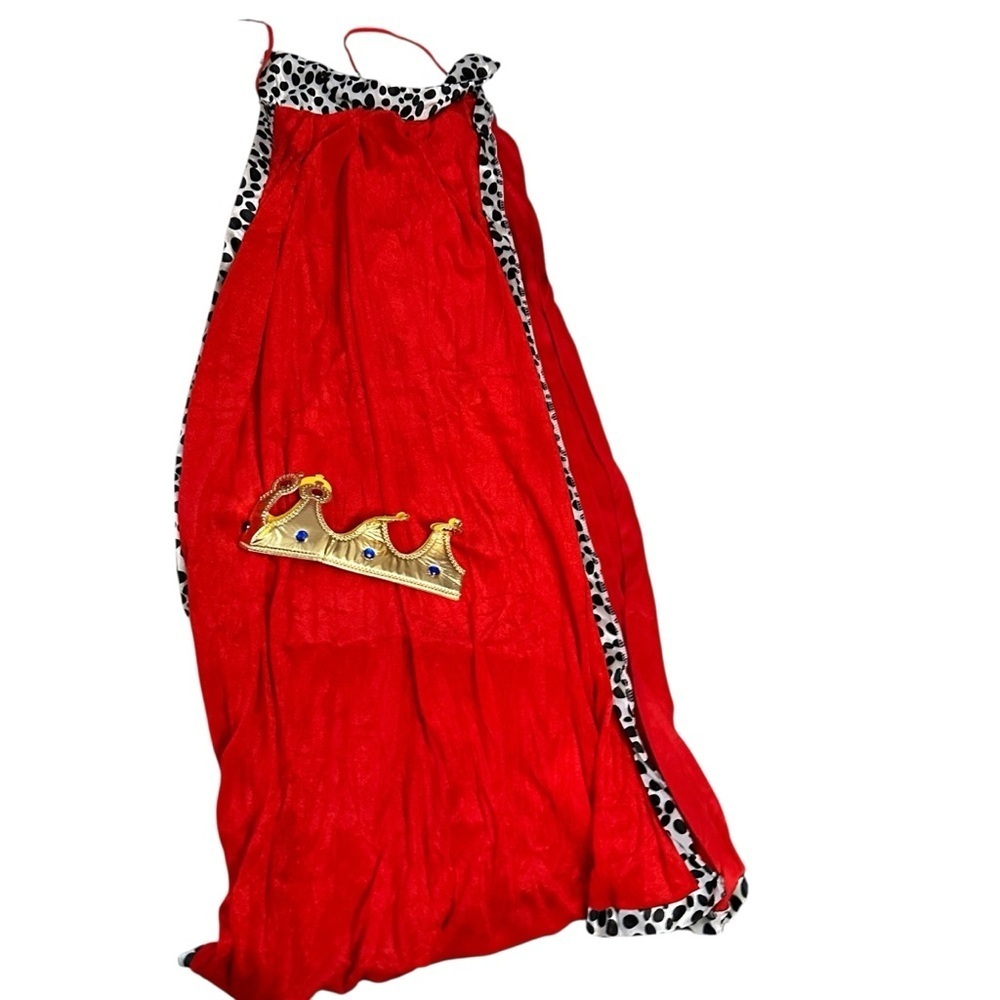 Red Royal Cape with Crown